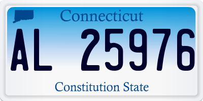 CT license plate AL25976
