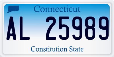 CT license plate AL25989
