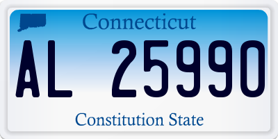 CT license plate AL25990