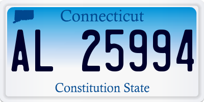 CT license plate AL25994