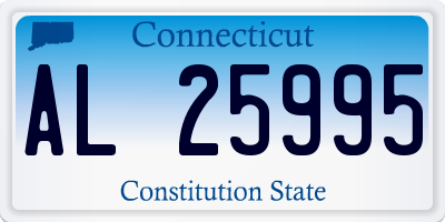 CT license plate AL25995