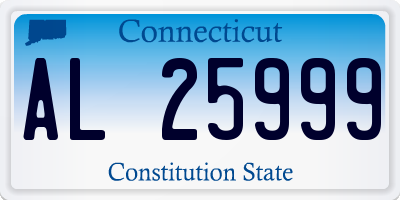 CT license plate AL25999