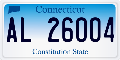 CT license plate AL26004