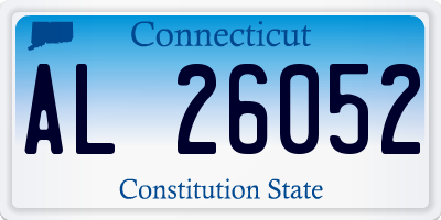 CT license plate AL26052