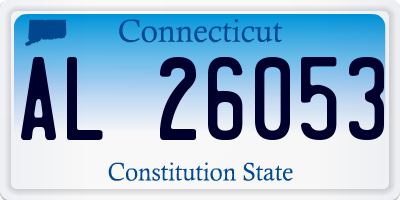 CT license plate AL26053