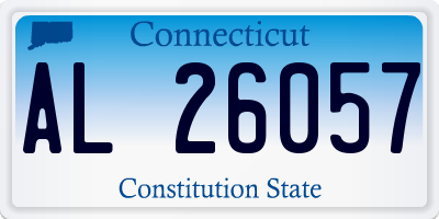 CT license plate AL26057