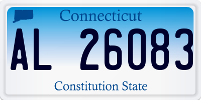 CT license plate AL26083