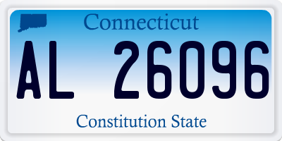 CT license plate AL26096