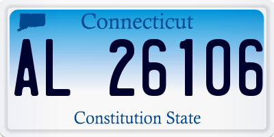CT license plate AL26106