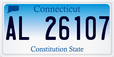 CT license plate AL26107