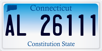 CT license plate AL26111