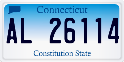 CT license plate AL26114