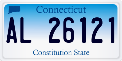 CT license plate AL26121