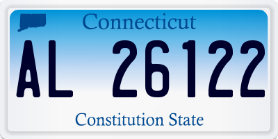 CT license plate AL26122