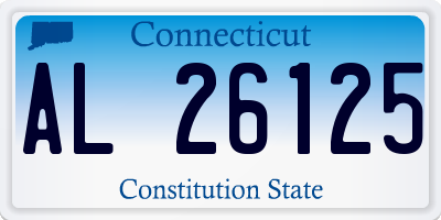 CT license plate AL26125