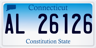 CT license plate AL26126