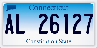 CT license plate AL26127