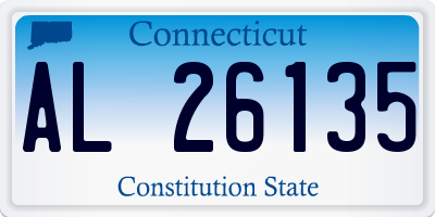CT license plate AL26135