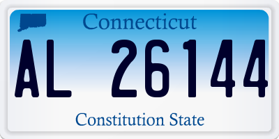 CT license plate AL26144