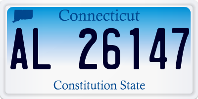 CT license plate AL26147