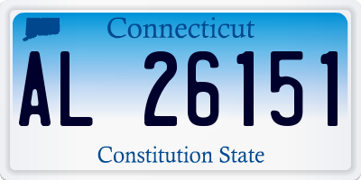 CT license plate AL26151