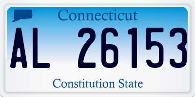 CT license plate AL26153