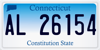CT license plate AL26154