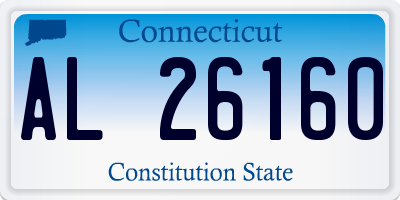 CT license plate AL26160