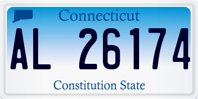 CT license plate AL26174
