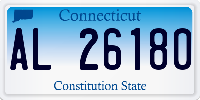CT license plate AL26180