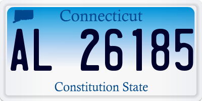 CT license plate AL26185