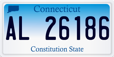 CT license plate AL26186