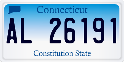 CT license plate AL26191