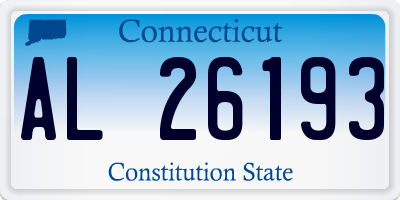 CT license plate AL26193
