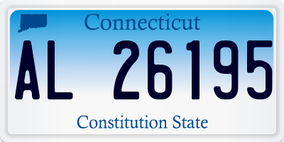 CT license plate AL26195
