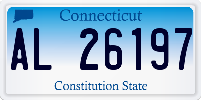 CT license plate AL26197