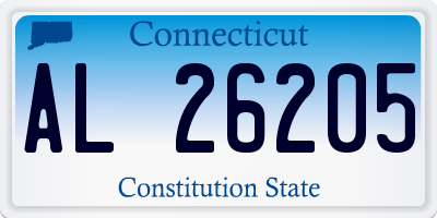 CT license plate AL26205
