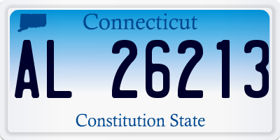 CT license plate AL26213
