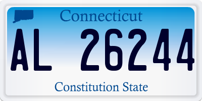 CT license plate AL26244