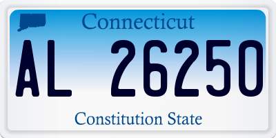 CT license plate AL26250