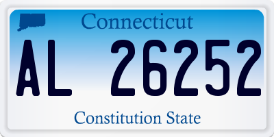 CT license plate AL26252
