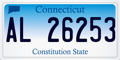 CT license plate AL26253