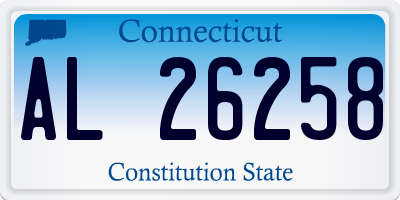 CT license plate AL26258