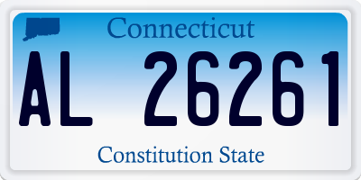 CT license plate AL26261