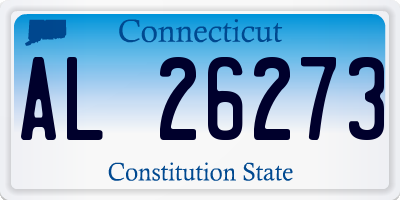 CT license plate AL26273