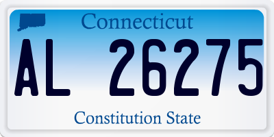 CT license plate AL26275