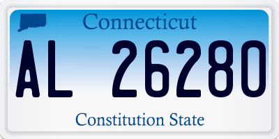 CT license plate AL26280