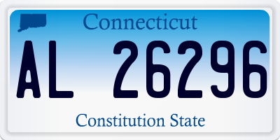 CT license plate AL26296