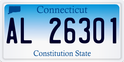 CT license plate AL26301