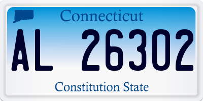 CT license plate AL26302